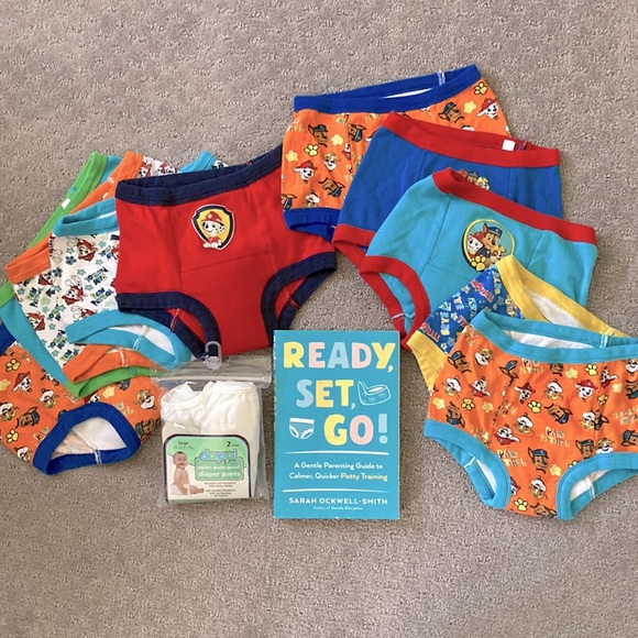 Various Other - Potty Training Bundle: Paw Patrol undies, bloomers, & book.